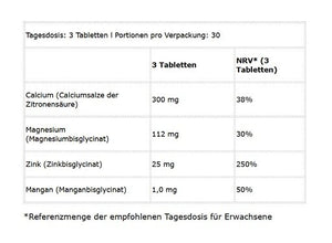 BioTech Calcium Zinc Magnesium from organic sources 90 Tabletten