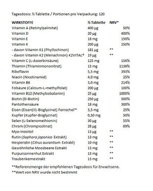 BioTech Multivitamin For Women from organic sources 60 Tabletten