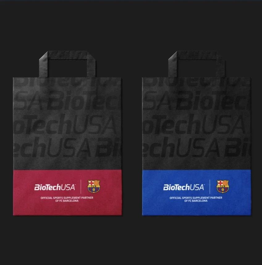 BioTech Papiertaschen / Paper bag medium - FC Barcelona 250 Stück