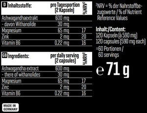 Body Attack Ashwagandha KSM-66 - 120 Kapseln