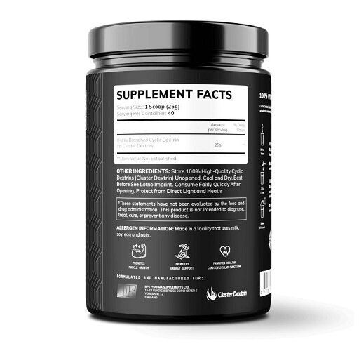 BPS-Pharma - Glyco Carbs Rapid 100% Cluster Dextrin 1000g