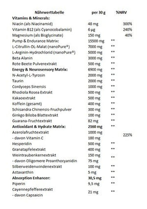 GODSRAGE VALHALLA Pre-Workout - 400g