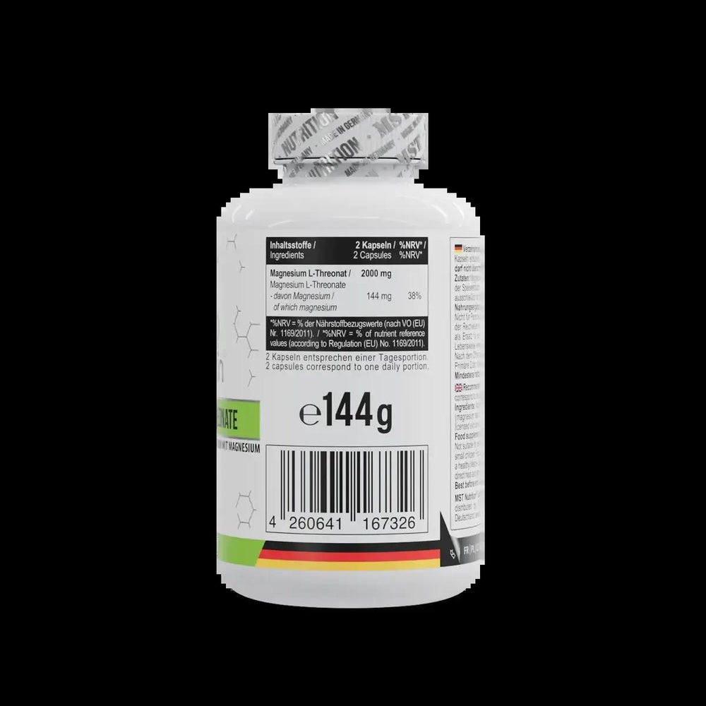 MST - Magnesium L-Threonate Magtein® 1000mg - 120 Kapseln