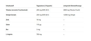 Skill Nutrition Tribulus + Shilajit 120 Vegane Kapseln