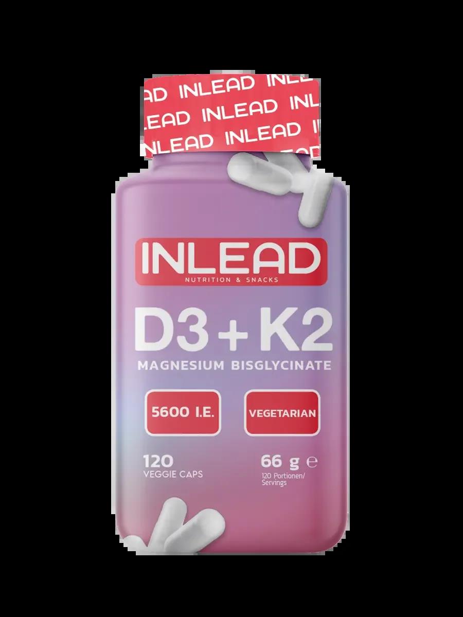 INLEAD Vitamin D3 + K2 + Magnesium 120 Kapseln