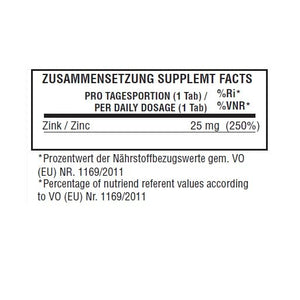 NNT Zink Bisglycinat Pro 60 Tabletten AKTION