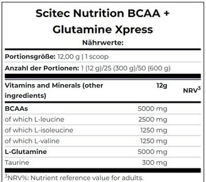 Scitec BCAA+ Glutamine Xpress 600g