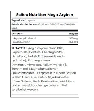 Scitec Mega Arginine 90 Kapsel