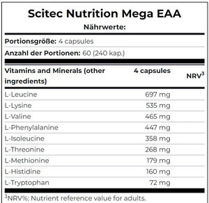 Scitec Mega EAA 240 Kapseln